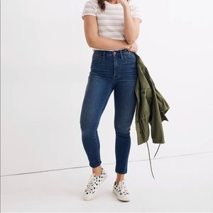 Madewell 10” high rise skinny jeans